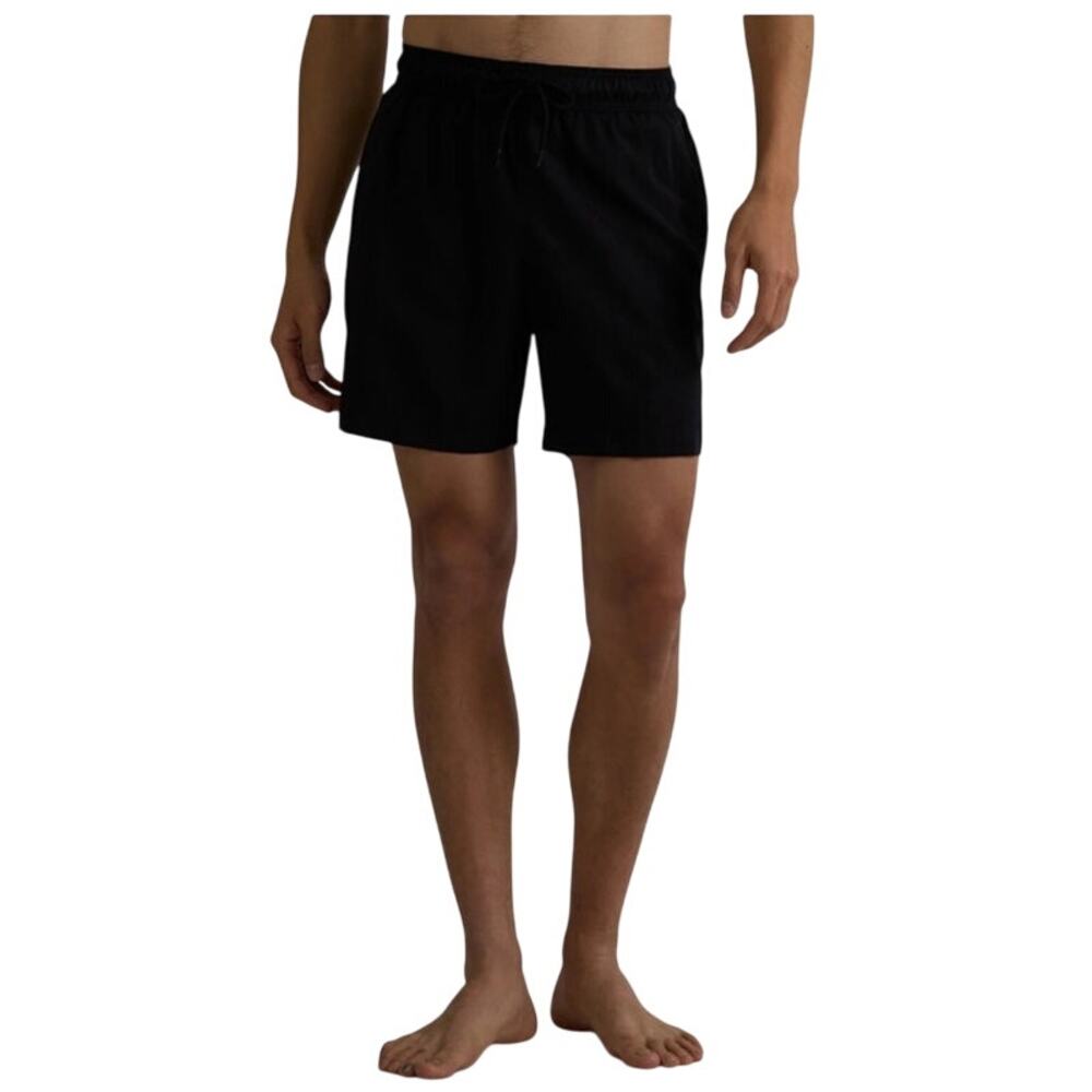 George Mens Small Above the Knee Shorts Swim Trunks, 6" Inseam, Size S Black NWT